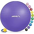 APEXUP Yoga Ball Exercise Ball, Pilates Ball, Anti Slip Stability Ball, Heavy Duty Gym Ball for Fitness, Balance, Core Workout, Physical Therapy