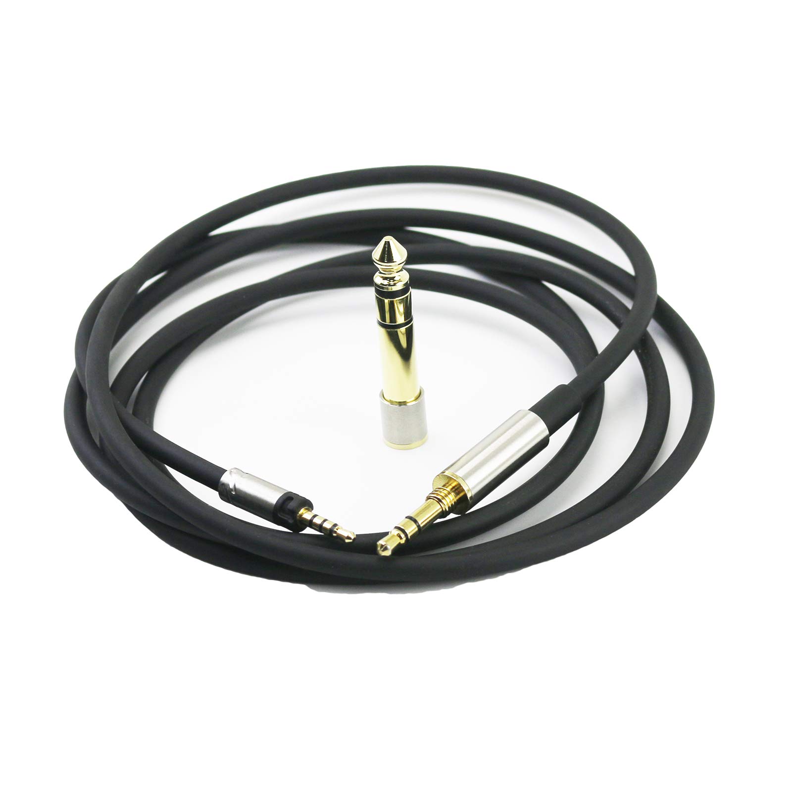 HansnBy Replacement Audio Cable Upgrade Headphone cord with Lock Connector Compatible with Sennheiser Momentum, Momentum 2.0, Momentum 3 Wireless, HD1 Headphone 1.5meters/4.9feet