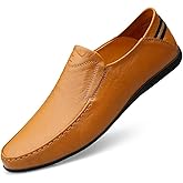 LUODENGLANG Loafer Premium Genuine Leather Men's Casual Shoes Slip On Mens Driving Penny Loafers for Men Lightweight Breathable