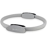 Wellrox Pilates Ring and Carrying Bag- Lightweight Magic Circle Yoga Ring- Core, Thigh and Arm Exerciser for Yoga, Pilates, Strength Training (15 inches)