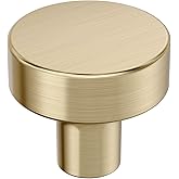Amerock Merced 1-1/4 inch (32mm) Diameter Golden Champagne Cabinet Knob, BP37420BBZ