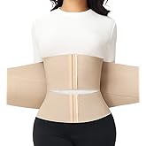 SHAPSHE Waist Trainer For Women Tummy Control Workout Waist Cincher Segmented Triple Wrap Belt Postpartum Girdle with Hooks