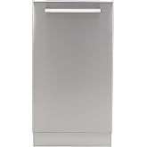 Avanti 18-Inch Dishwasher Machine with Top Control LED Display, Fits 8 Place Settings with 3 Wash Options, 6 Automatic Cycles