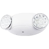 LIT-PaTH LED Emergency Light for Business, Battery Backup, 1 Pack | Hardwired Commercial Emergency Light Fixtures, 2 Bright and Adjustable Bug Eye Heads, UL 924 and CEC, 120/277 Voltage