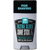 Pacific Shaving Company Ultra Slick Shave Stick - No Mess Body Shaving Stick with Moisturizing Coconut Oil - Travel-Friendly, Good for All Skin Types, Unisex (3 Oz)