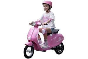 OKAY RUN Kids Motorcycle, 2 Wheel Electric Motorcycle for Girls Ages 8-14, 24V Ride on Toys with Music, Story, Headlight, 3 Speed Options, Up to 60min Ride Time, for Riders up to 143 lbs, Easy Assemble, Pink