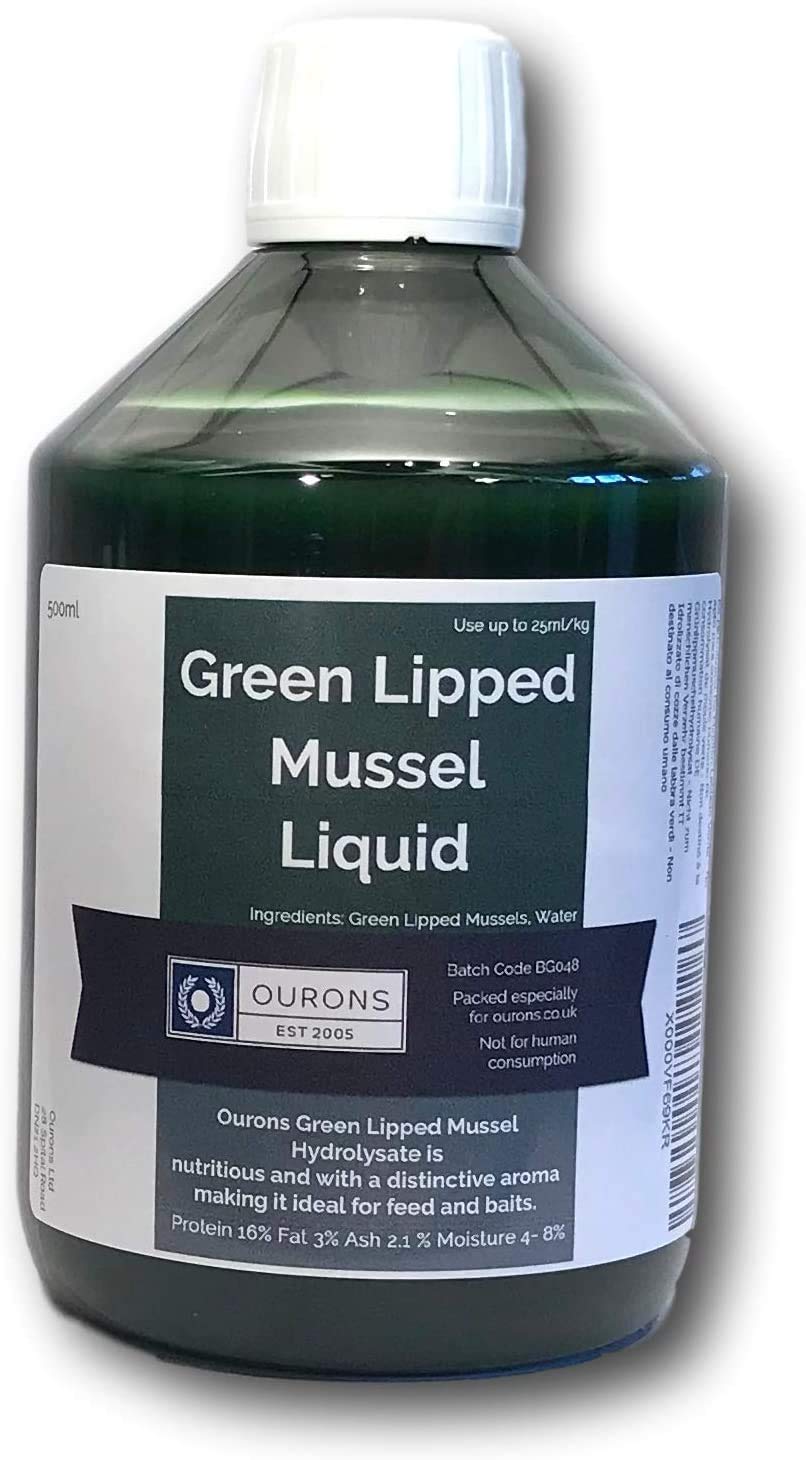 OURONS Pure Green Lipped Mussel Hydrolysate - 100% GLM Fishing Bait Liquid Uncut Premium