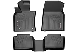 OEDRO Floor Mats Fit for Toyota Camry 2024-2018 (FWD ONLY, Not for Hybrid), All Weather Protection Car Mats TPE Accessories Includes 1st and 2nd Row: Front, Rear, Full Set Liners