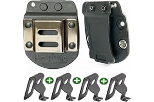 LZDRASON Tool Holder for Belt, Clip-on Tool Belt Drill Holder, Cordless Drill Holder with DeWalt Belt Clip, with 4 Drill Belt Clips