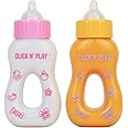 Click N' Play Magic Toy Set, Play Baby Bottles with Disappearing Milk & Juice, Doll Accessories for Kids & Toddlers, Great Gift for Little Girls Ages 2-4