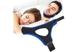FOJOC Chin Strap for Snoring, Naturally Sleeping Chin Strap Effective Snoring Reduction Chin Strap for Men Women,Stop Snoring Devices Snoring Relieve Chin Strap for Better Sleep
