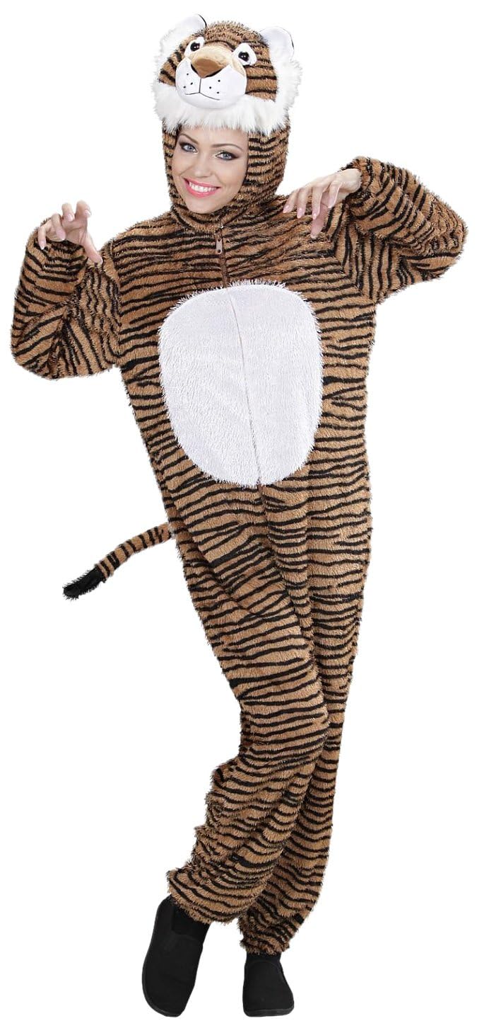 Widmann 9941B Adult Costume Tiger ? Overall mit Maske