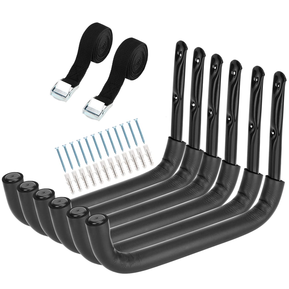 Heavdace 6 Pack Garage Storage Hooks Heavy Duty, 32.3 CM Wall Mount Storage Utility Hanger