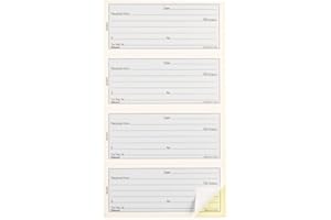Blueline Receipt Book 100 Carbonless Triplicates English 11-Inchx6-3/4-Inch (DC2884)