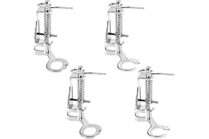 4pcs Free Movement Sewing Foot Set, 2 Closed Toe & 2 Open Toe Free Motion Quilting Presser Foot Sewing Machine Accessories Pa