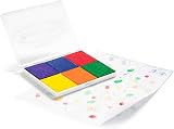 Melissa & Doug Rainbow Stamp Pad Arts and Crafts Set 6 Color Inkpad 3+ Gift view 5