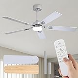 Iceilfan Ceilling Fans with Lights 52 Inch,6 Speeds