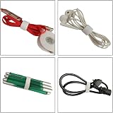YIXISI 50Pcs 6-Inch Reusable Cable Straps White Nylon Hook Loop Tie view 6