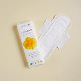 Naty Sanitary Pads Night Plantbased 10 Count Organic Cotton Overnight view 3