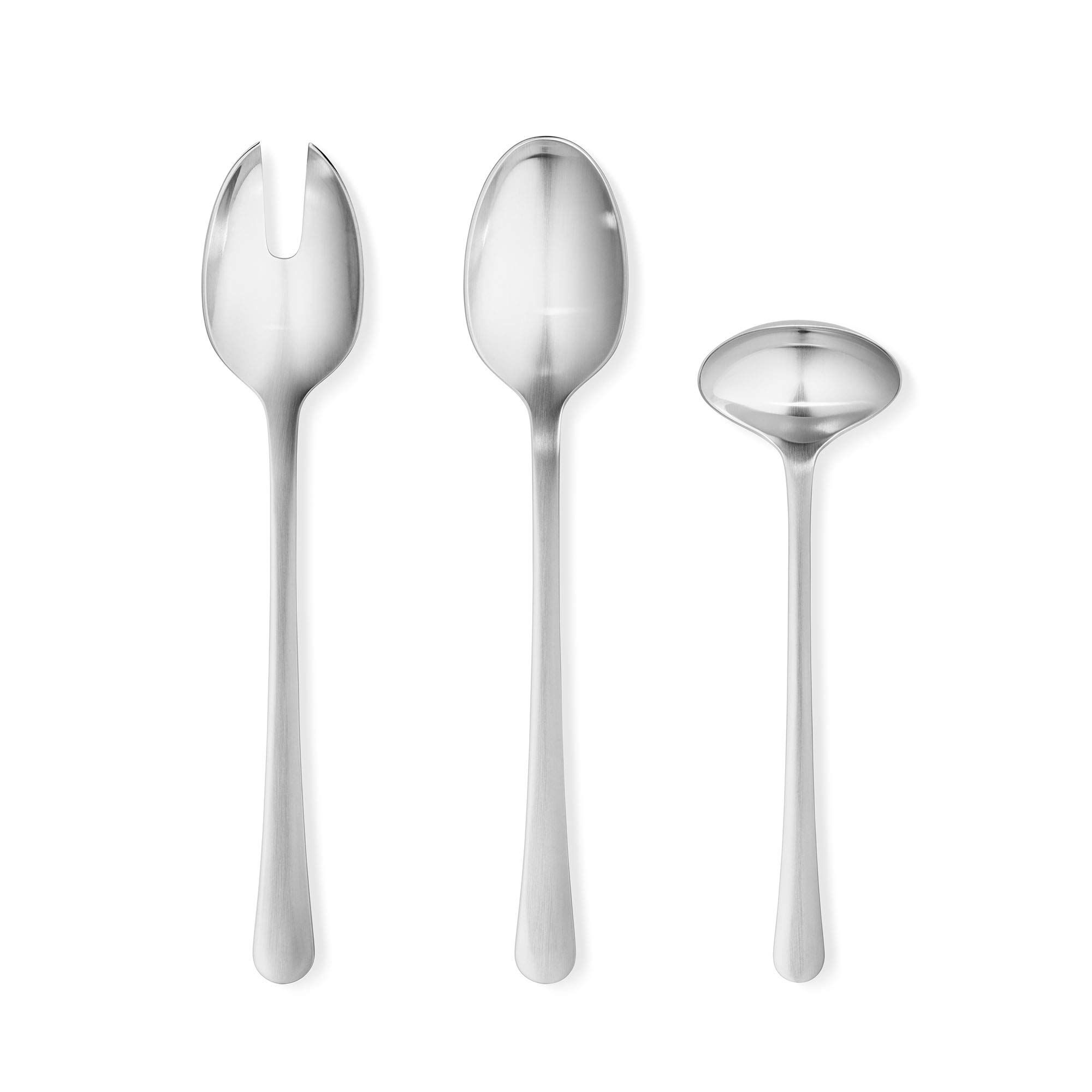 Georg Jensen Copenhagen Serving Set by Grethe Meyer - Matte Stainless Steel Cutlery - Pack of 3