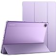 JETech Case for Samsung Galaxy Tab A9+ / A9 Plus 11-Inch 2023, Slim Translucent Back Tri-Fold Folio Stand Protective Tablet Cover, Auto Wake/Sleep (Light Purple)