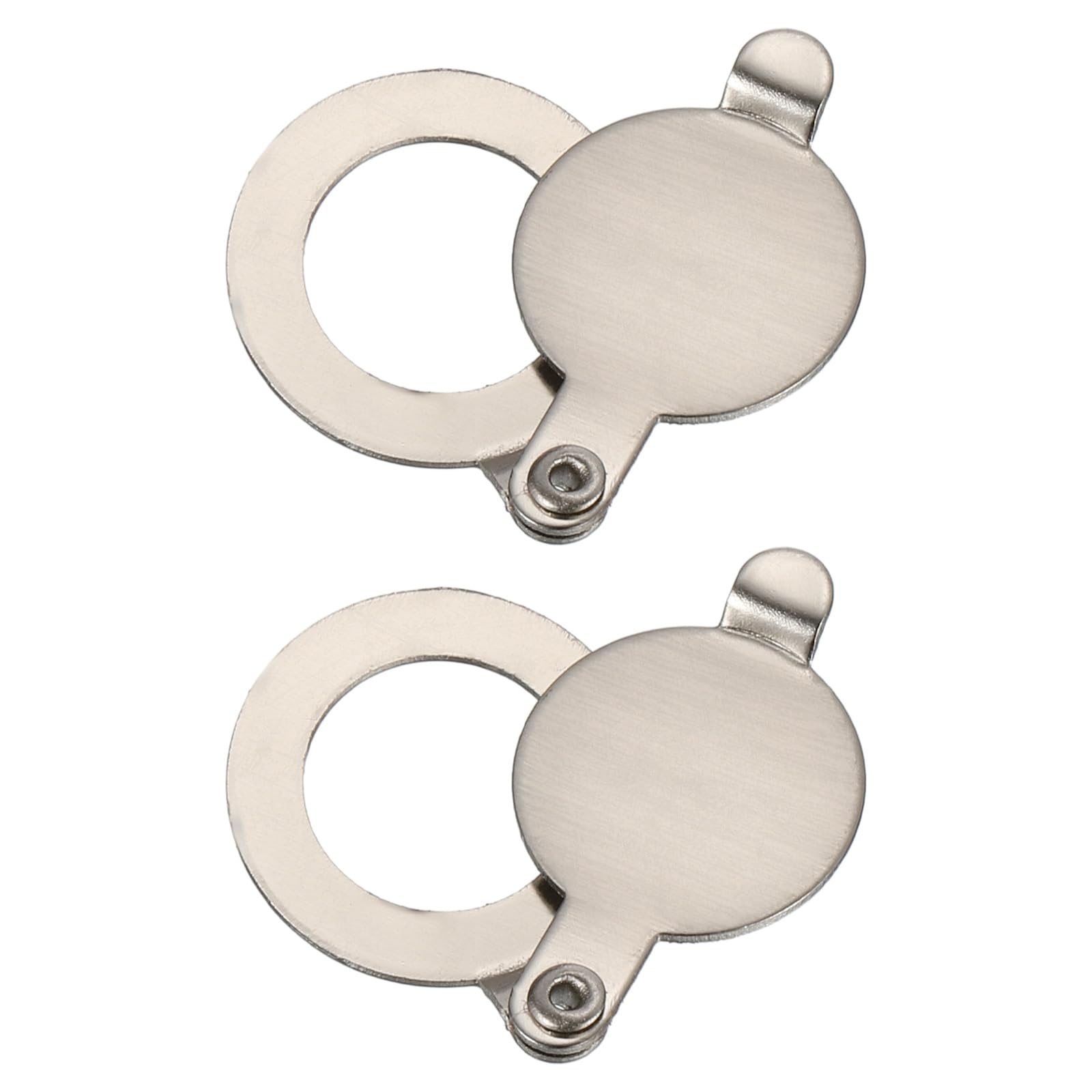 PATIKIL 9/16" Peephole Cover,Door Peephole Protector Privacy Door Viewer Cover for Home Security Apartment Hotel,Brushed Nickel 2pcs