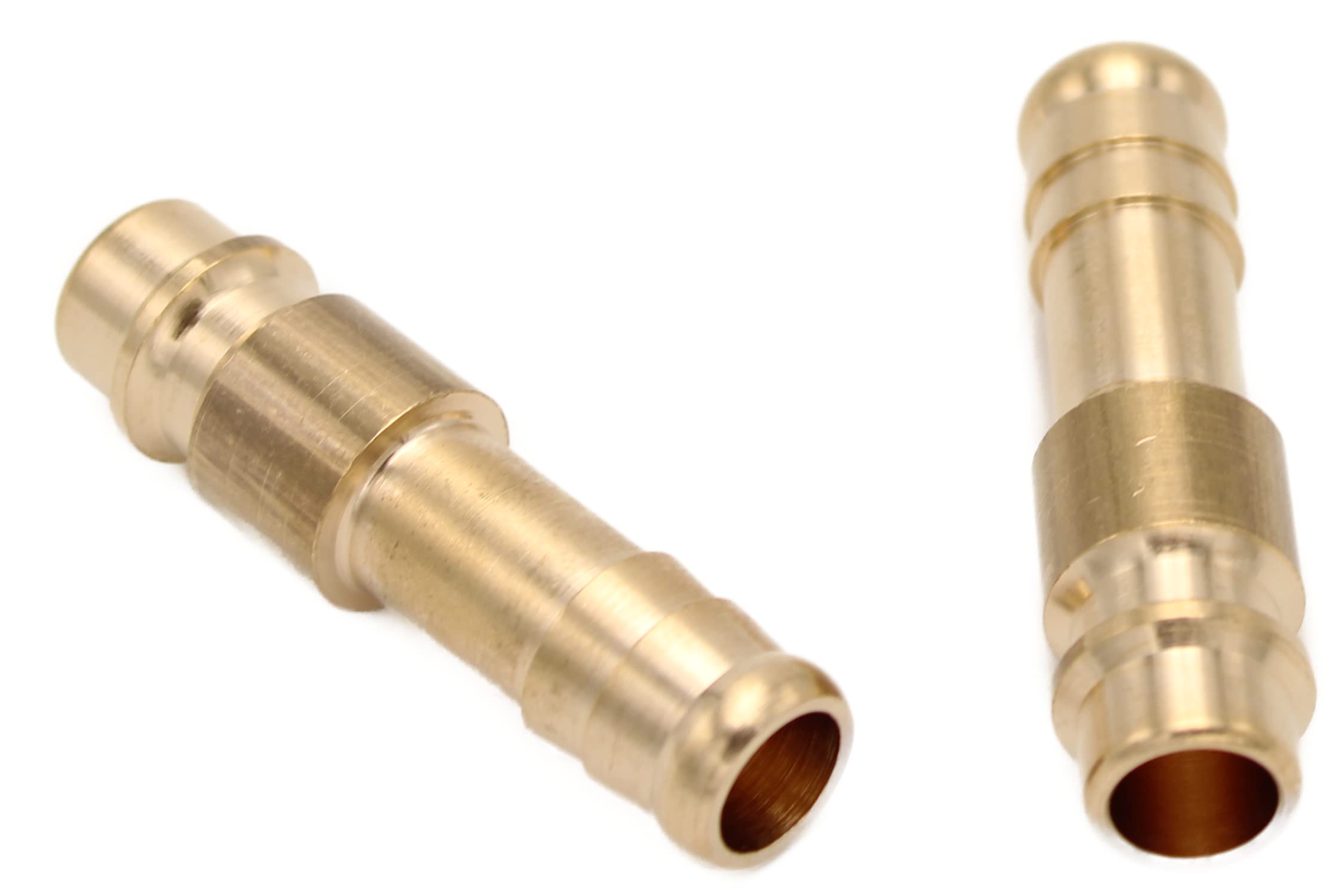 Compressed Air Coupling Plug Coupling Socket Diameter 10 mm Pack of 2 Connector NW 7.2 (Plug with Hose Nozzle Diameter 10 mm)