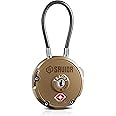 Savior Equipment Quality TSA-Approved 3-Digit Combination Cable Travel Luggage Locks for Rifle Bag Firearm Gun Case Accessories Ammo Boxes Outdoor Storage, RAL 8000 Tan, 1-Pack