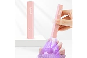Lavinda Handheld UV Light for Gel Nails, Mini Nail Lamp, Portable Cordless Rechargeable UV Led Nail Lamp Nail Dryer for Fast Curing Gel Polish USB Flashlight for Home DIY Manicure