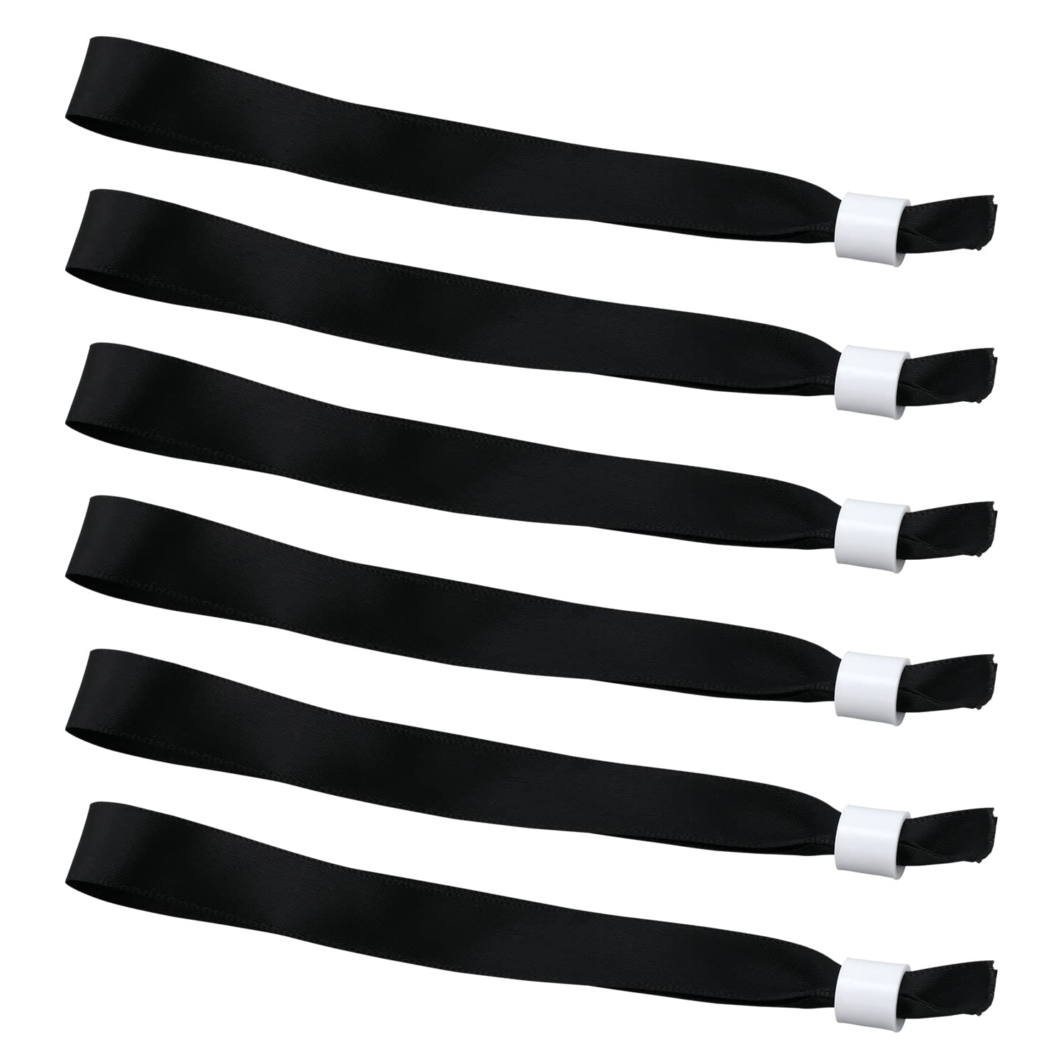 SAVITA 50PCS Cloth Event Wristbands, Entrance Wristbands Disposable Wrist Party Bands Without Logo Admission Wristbands Events Bracelets Suitable for Concerts Activities Parties Contest (Black)