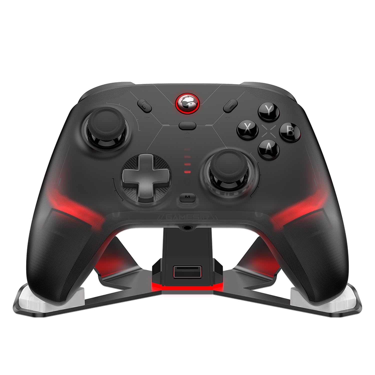 Photo 1 of GameSir Cyclone 2 Multiplatform Wireless Controller- TMR Electromagnetic Joysticks&Hall Effect Switch triggers,6-axis Gyro Gaming Controller with Charging Dock for Switch/PC/iOS/Android/Steam - Black