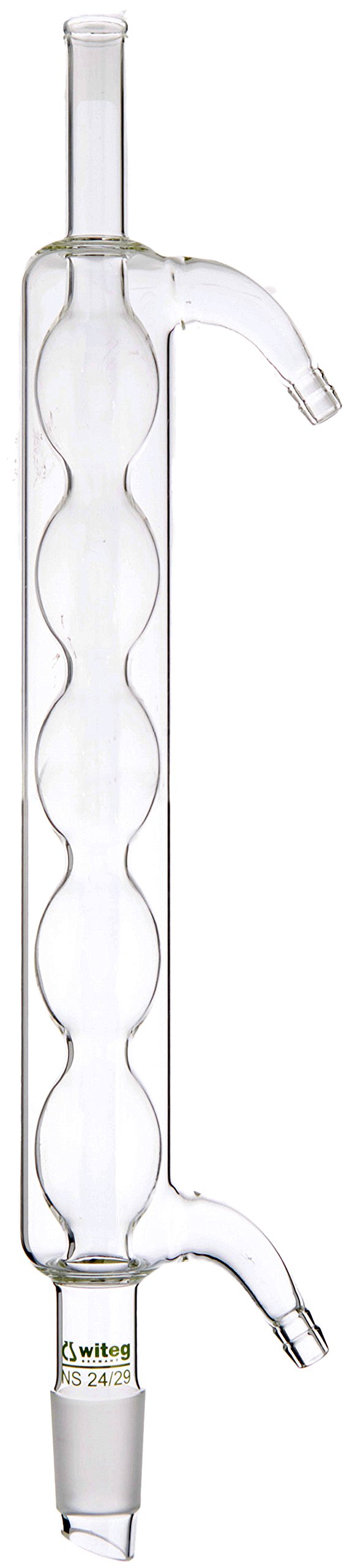 Witeg 1 723 250 Allihn Cooler, Borosilicate Glass, Clear Glass