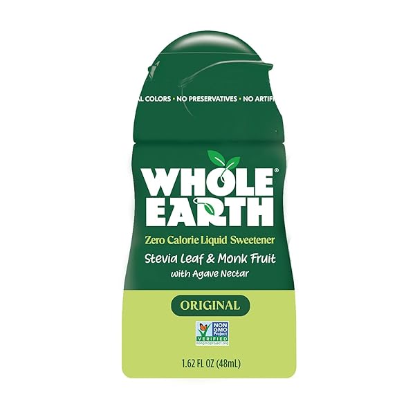 WHOLE EARTH STEVIA & MONK FRUIT LIQUID SWEETENER,...