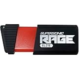 Patriot 128GB Supersonic Rage Elite USB 3.1 Type A, USB 3.0 Flash Drive with Transfer Speeds of Up to 400MB/sec