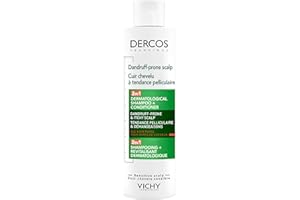 Vichy Dercos 2-in-1 Dandruff Prone Shampoo and Conditioner with Hyaluronic Acid & Salicylic Acid to Remove Visible Loose Dand
