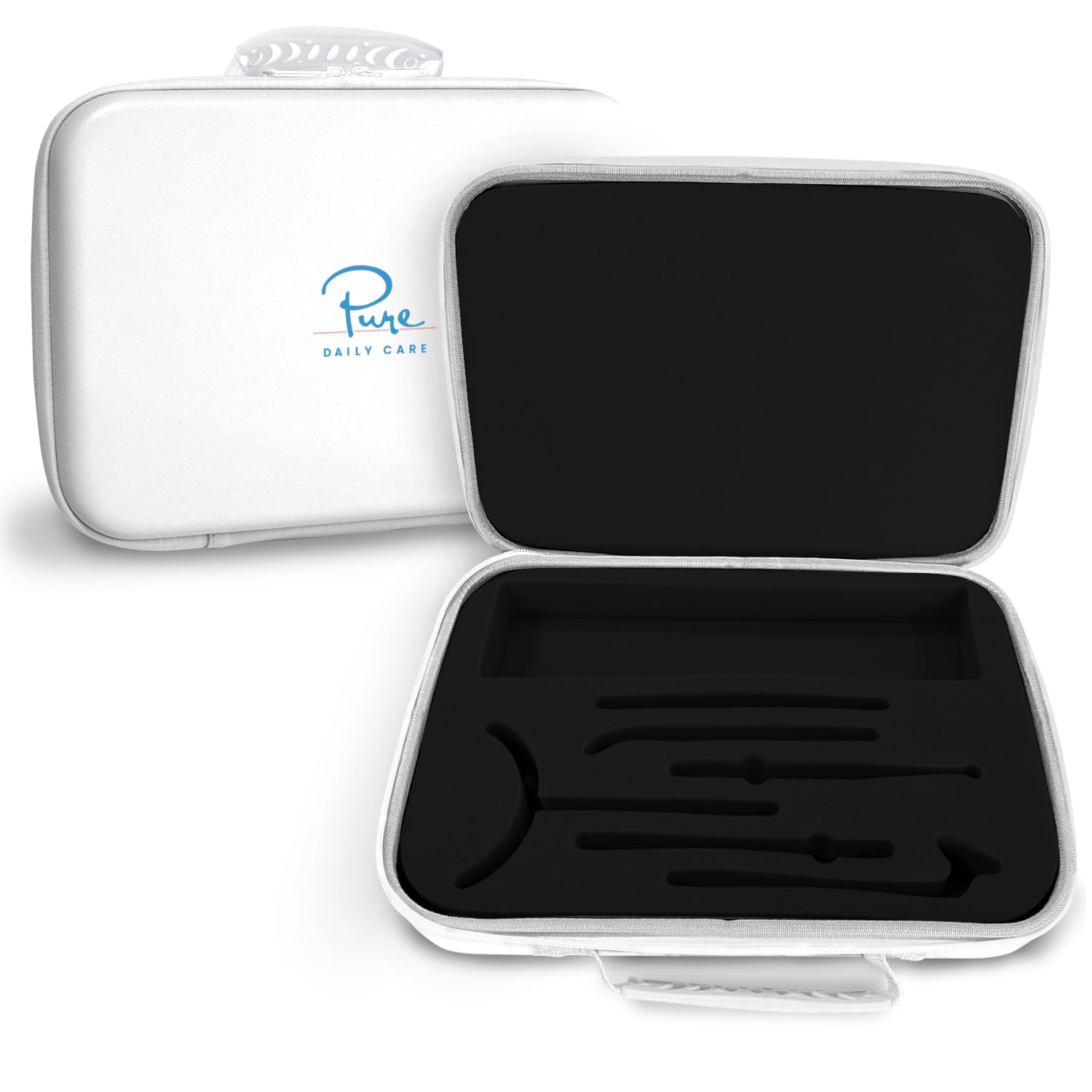 Photo 1 of NuDerma Official Carrying Case for High Frequency Wand - Holds All Attachments - Portable for Travel - Compatible with All Nuderma Models - Padded Storage and Travel Case