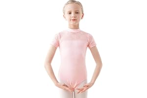 AVRIGIRL High Neck Ballet Leotards Lace Dance Costume for Toddler, Little/Big Girls, Little/Big Kids
