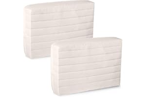 Tatuo 2 Pcs Indoor Air Conditioner Cover Double Insulated Wall Air Conditioner Cover for Window Units Winter White AC Covers for Inside with Drawstring(21 x 14 x 3 Inch)