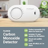 Fireangel FA3820 Carbon Monoxide Detector 10 Year Battery Portable CO Alarm view 2