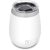 YETI Rambler 10 oz Wine Tumbler, Vacuum Insulated, Stainless Steel with MagSlider Lid, White
