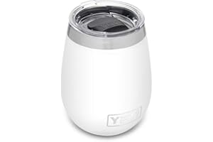 YETI Rambler 10 oz Wine Tumbler, Vacuum Insulated, Stainless Steel with MagSlider Lid, White