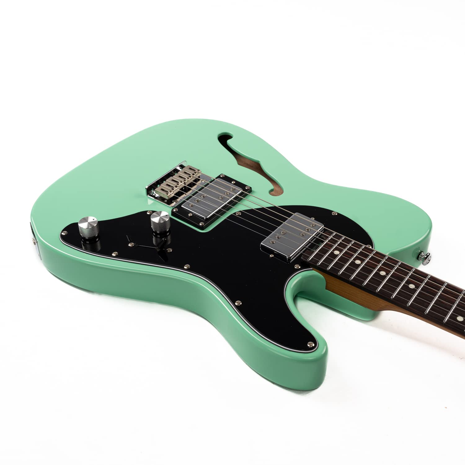 EART ETT72 6 String SemiHollowBody Electric Guitar Versatile