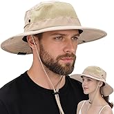EINSKEY Cooling Sun Hats for Men Women, Wide Brim Bucket Hat UPF50+ UV Protection, Oversized Adjustable Ponytail Packable Hat