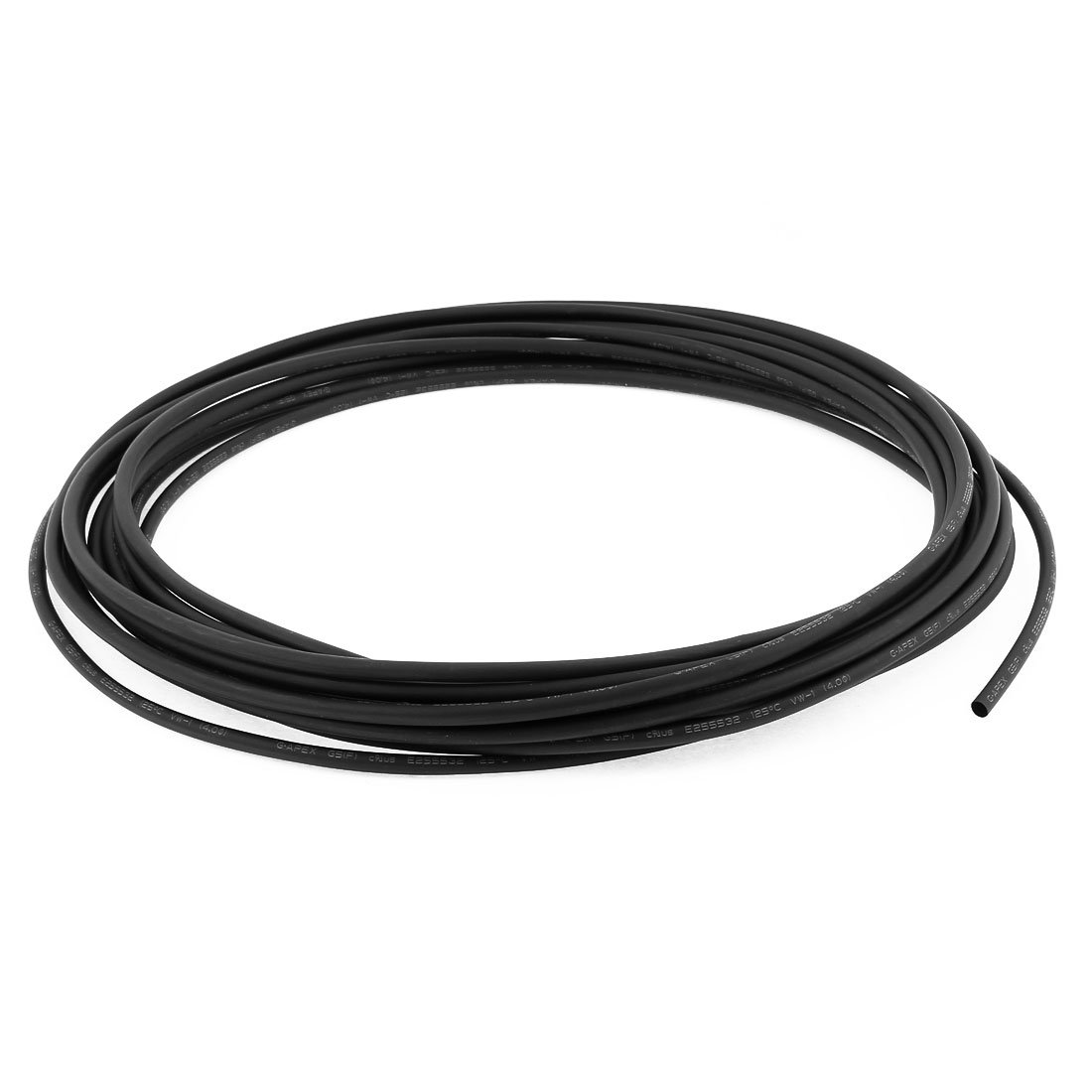 Sourcingmap Heat Shrink Tubing 4mm Dia 2:1 Rate Heat Shrink Tube Wire Wrap 10m Black