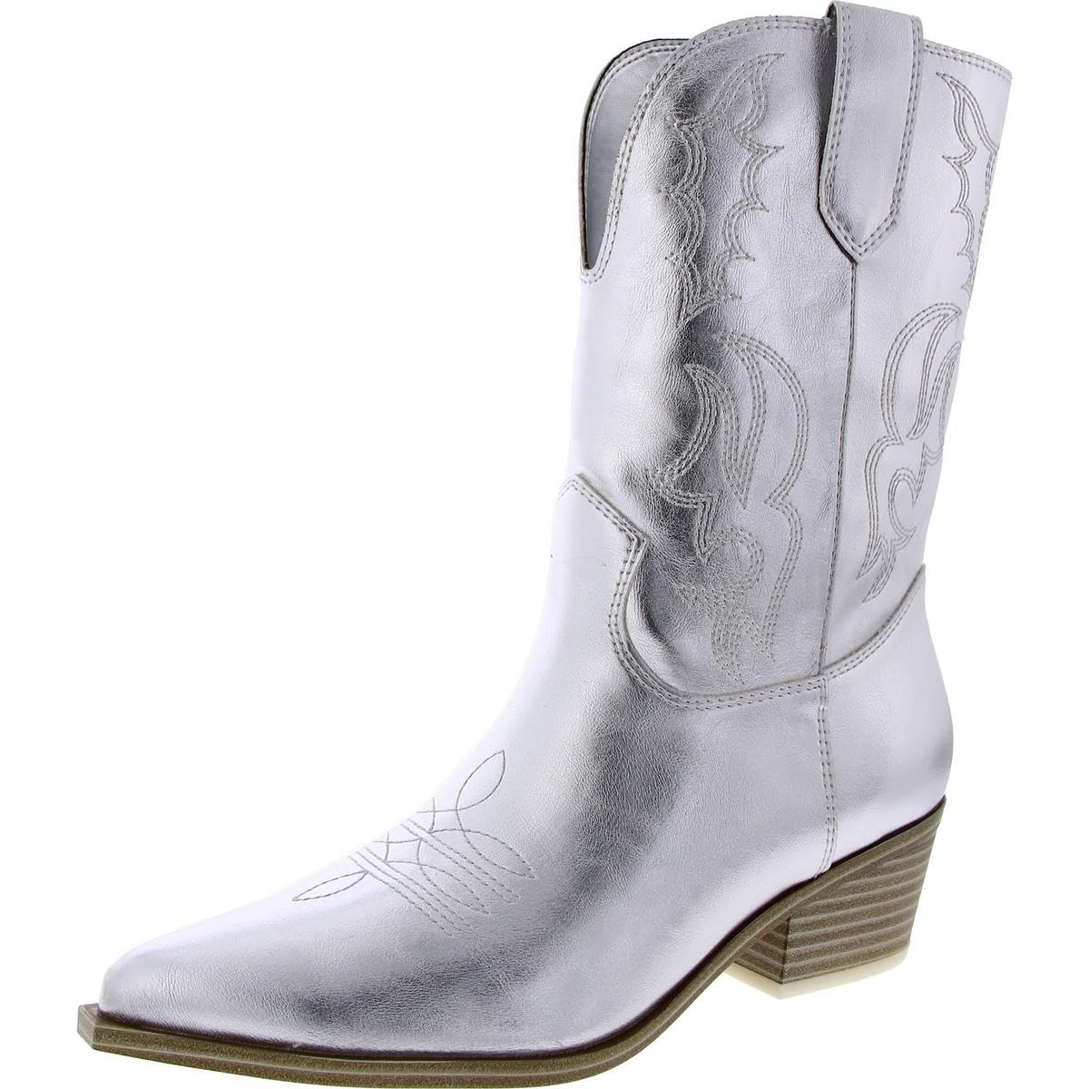 Photo 1 of Nine West Women's Yodown3 Boot, Silver 040, 6