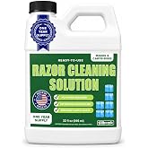Razor Cleaner, 1-Year Supply, Ready-to-Use Refill for Braun Clean and Renew | 32 oz Shaver Cleaning Solution for Electric Shavers &amp; Braun Clean and Renew Cartridges - Made in USA