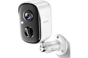ZEEPORTE SECURITY Security Cameras Wireless Outdoor, 2K Battery Powered Indoor Camera/WiFi Camera for Home Security with AI Motion Detection, Color Night Vision, Spotlight, Siren, Waterproof, SD/Cloud Storage