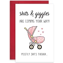 Amazon.com : Leinessy Lovely New Baby Congratulations Card, Funny ...