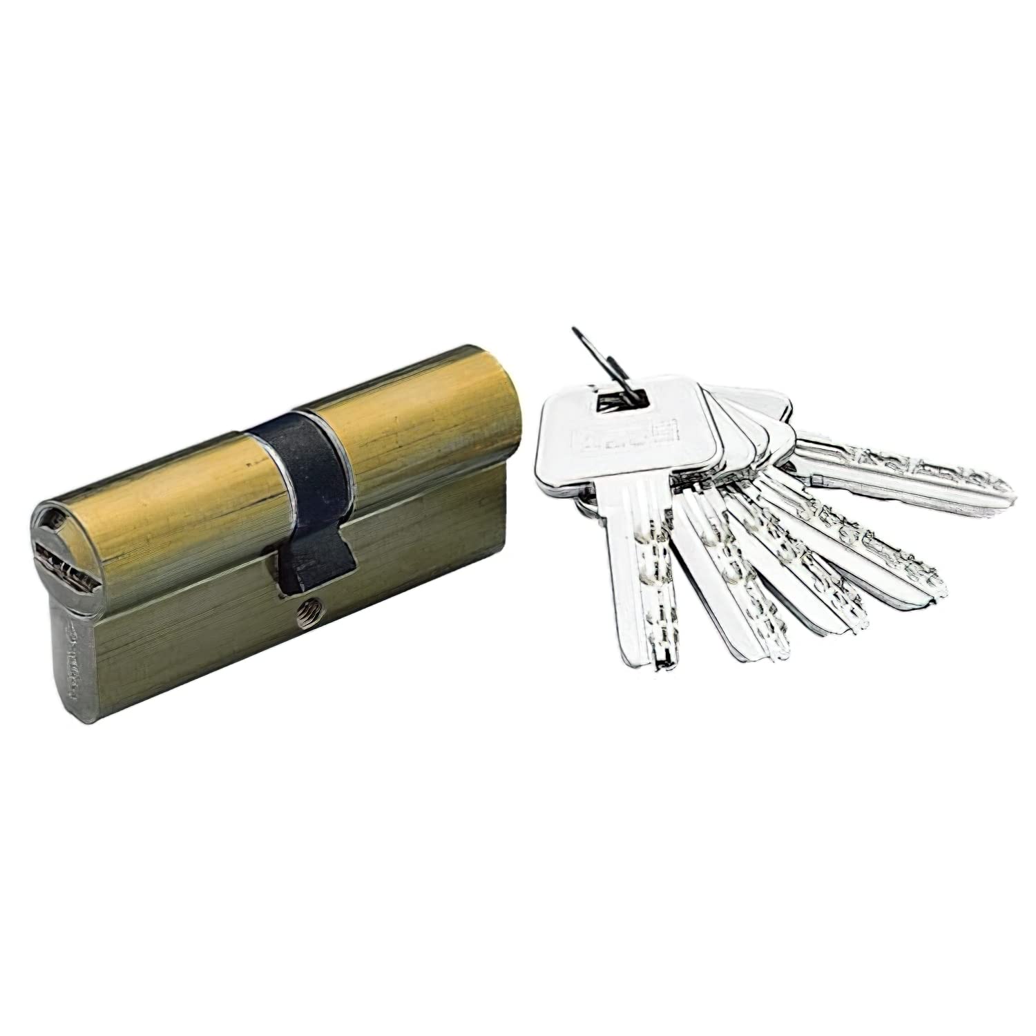 Yale, YL63030LT, Security Cylinder, YL6, Long Cam, Key – Key, Brass-Plated, 30 x 30 mm