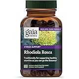 Gaia Herbs, Rhodiola Rosea Vegan Liquid Phyto Capsules -  Stress Support Supplement, Adaptogenic Herb, 120-Count (Pack of 1)